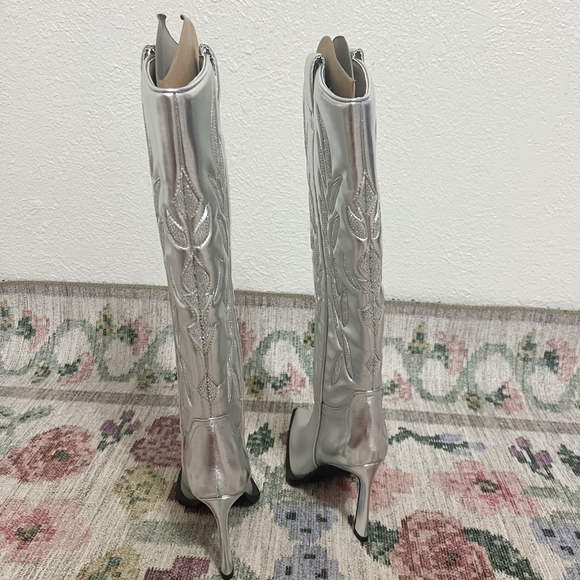 NEW Steve Madden Kinzee Pointed Toe Cowboy Boots - Picture 9 of 13